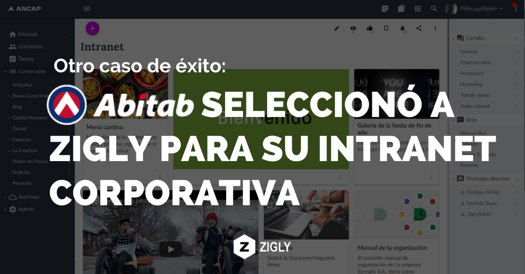 Intranet de Abitab con ZIGLY